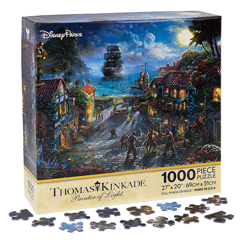 디즈니 1000피스 퍼즐 Pirates of the Caribbean : The Curse of the Black Pearl Puzzle by Thomas Kinkade