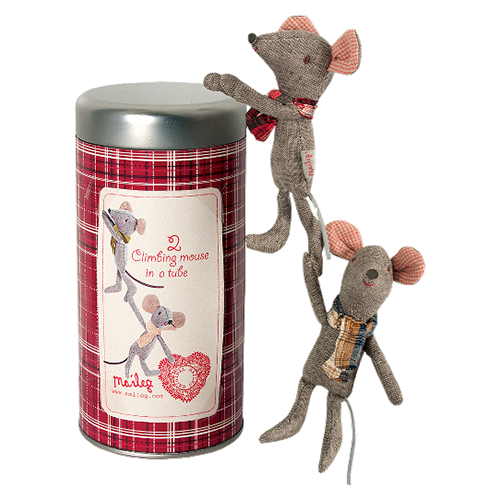 Two Climbing Mice in a Tincan, from Maileg